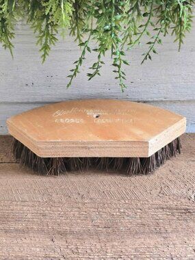 Clark Floor Machine Company Muskegon Michigan Wooden Brush